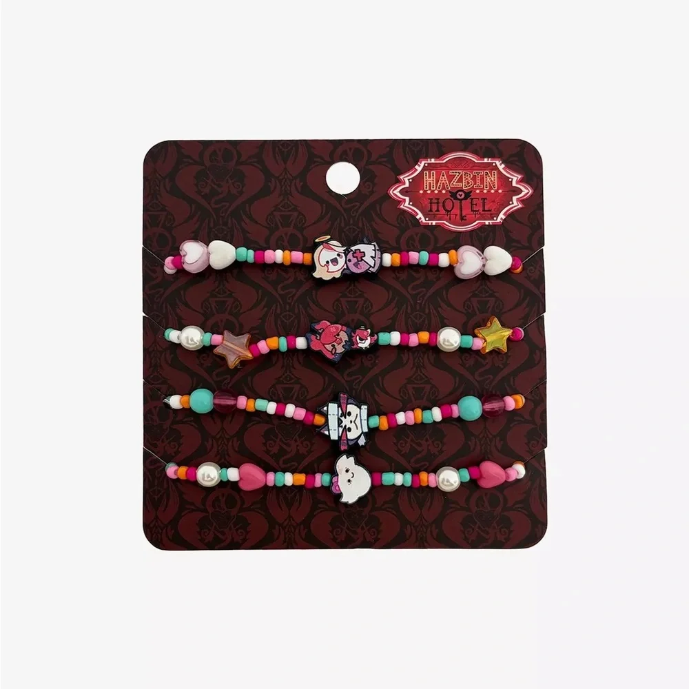 Hazbin Hotel Candy Bead Bracelet‎ Set Hot Topic